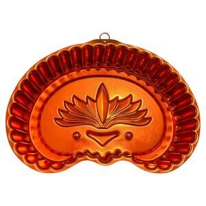 Vintage Midcentury Copper 8-Cup Jello Food Mold Wall Decor 11.25" x 7.75" x 2.5"